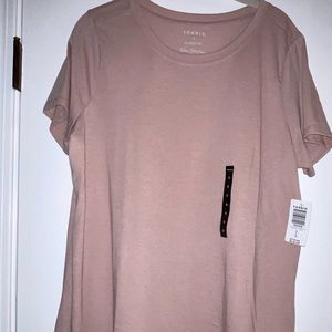 Torrid pale Mauve Everyday crew neck short sleeve Tee, Size 0 brand new w/ tags